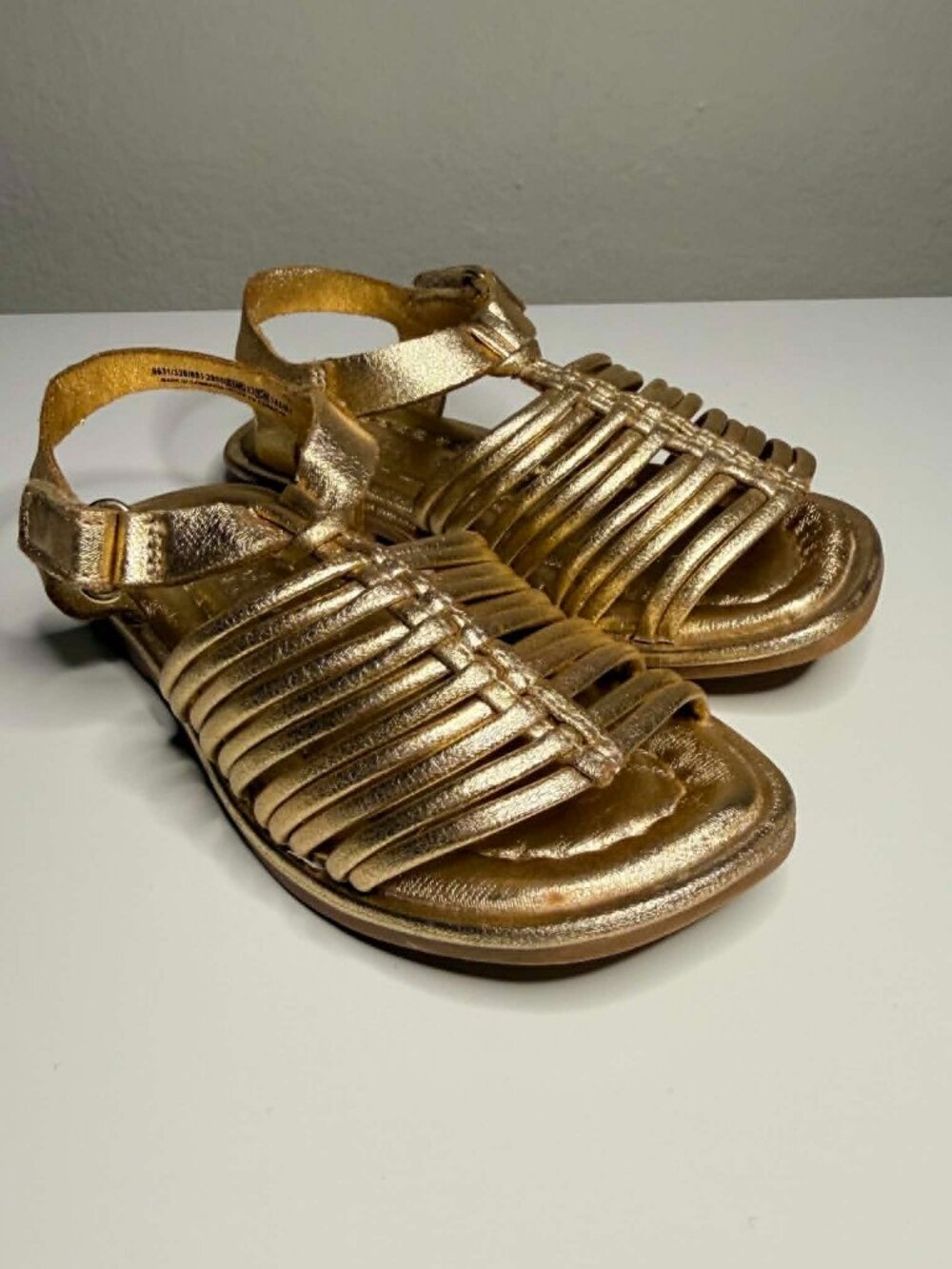 Zara Toddler Metallic Strap Sandals